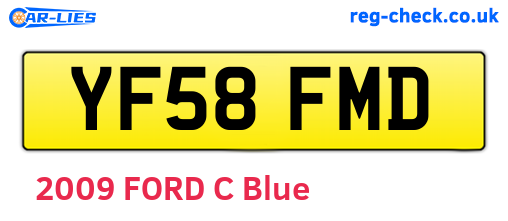 YF58FMD are the vehicle registration plates.