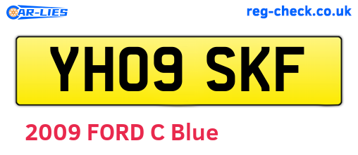 YH09SKF are the vehicle registration plates.