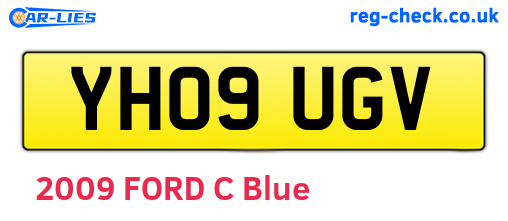 YH09UGV are the vehicle registration plates.