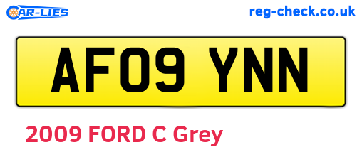 AF09YNN are the vehicle registration plates.
