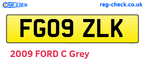 FG09ZLK are the vehicle registration plates.