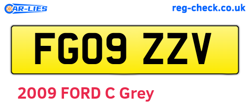 FG09ZZV are the vehicle registration plates.