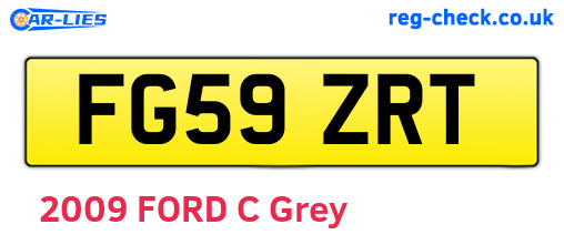 FG59ZRT are the vehicle registration plates.
