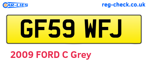 GF59WFJ are the vehicle registration plates.