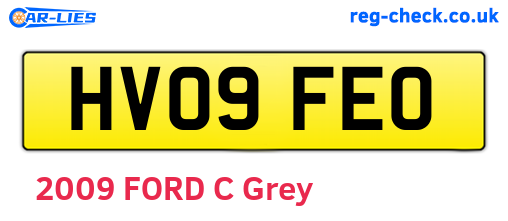 HV09FEO are the vehicle registration plates.