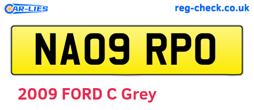NA09RPO are the vehicle registration plates.