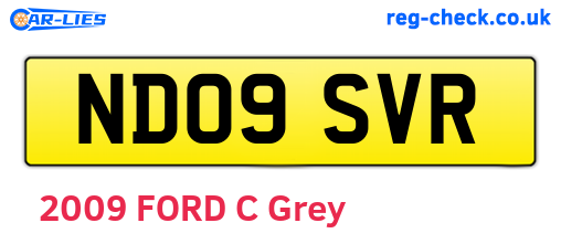 ND09SVR are the vehicle registration plates.