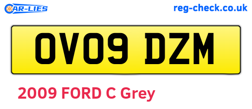OV09DZM are the vehicle registration plates.