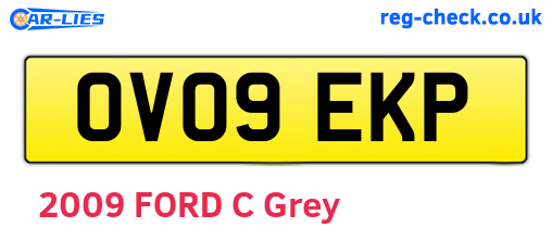 OV09EKP are the vehicle registration plates.