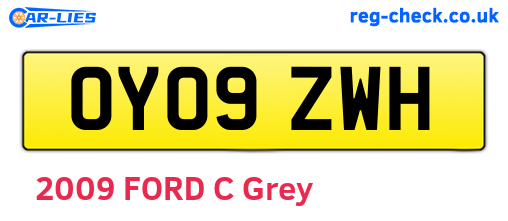OY09ZWH are the vehicle registration plates.