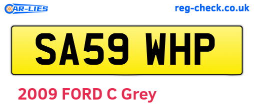 SA59WHP are the vehicle registration plates.