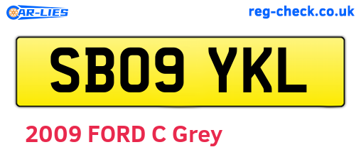 SB09YKL are the vehicle registration plates.