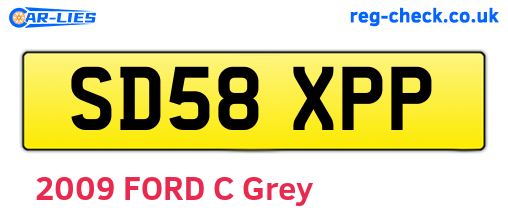 SD58XPP are the vehicle registration plates.