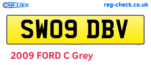 SW09DBV are the vehicle registration plates.