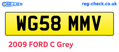 WG58MMV are the vehicle registration plates.