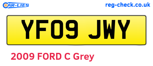 YF09JWY are the vehicle registration plates.