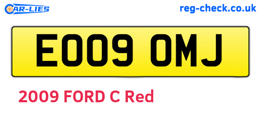 EO09OMJ are the vehicle registration plates.