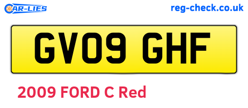 GV09GHF are the vehicle registration plates.