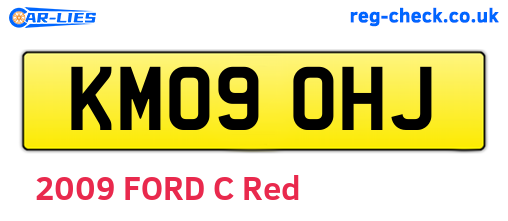KM09OHJ are the vehicle registration plates.
