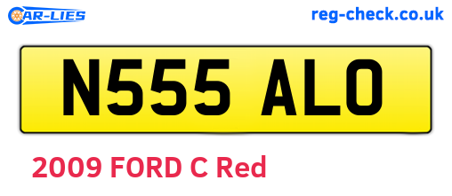 N555ALO are the vehicle registration plates.