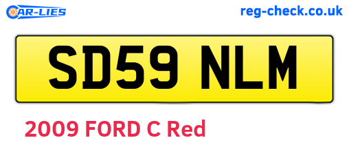 SD59NLM are the vehicle registration plates.