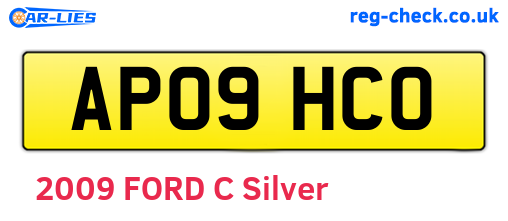 AP09HCO are the vehicle registration plates.