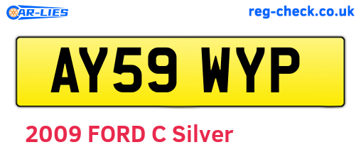 AY59WYP are the vehicle registration plates.