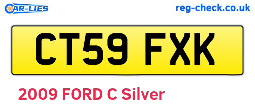 CT59FXK are the vehicle registration plates.