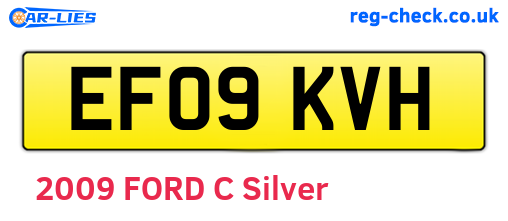 EF09KVH are the vehicle registration plates.