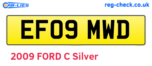 EF09MWD are the vehicle registration plates.