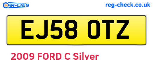 EJ58OTZ are the vehicle registration plates.