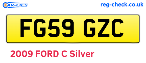 FG59GZC are the vehicle registration plates.