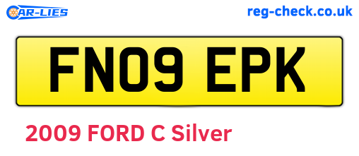 FN09EPK are the vehicle registration plates.
