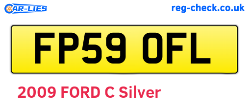 FP59OFL are the vehicle registration plates.