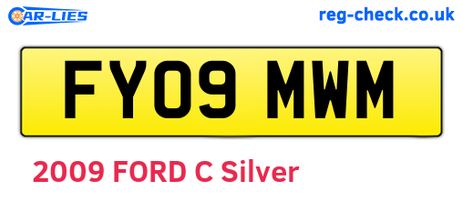 FY09MWM are the vehicle registration plates.