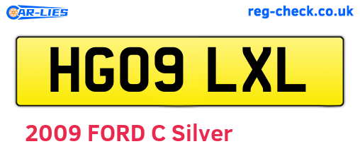 HG09LXL are the vehicle registration plates.