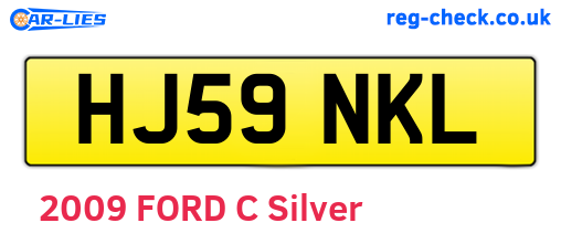 HJ59NKL are the vehicle registration plates.