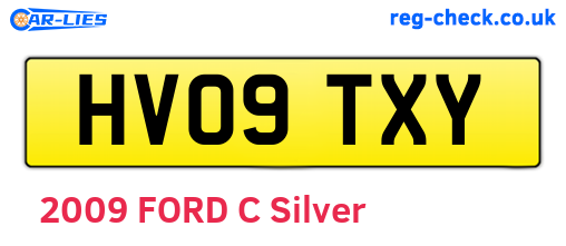 HV09TXY are the vehicle registration plates.