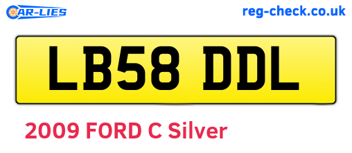 LB58DDL are the vehicle registration plates.