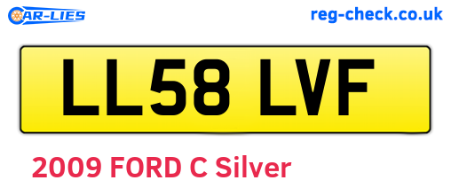 LL58LVF are the vehicle registration plates.