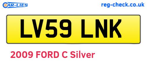 LV59LNK are the vehicle registration plates.