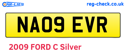 NA09EVR are the vehicle registration plates.