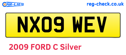 NX09WEV are the vehicle registration plates.