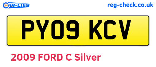 PY09KCV are the vehicle registration plates.