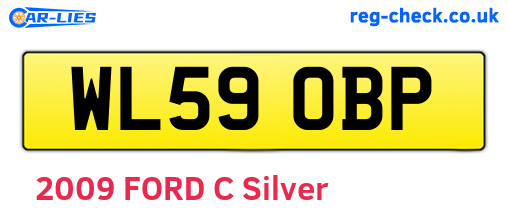 WL59OBP are the vehicle registration plates.