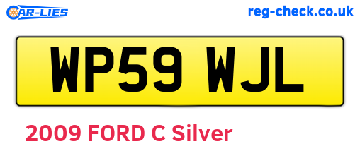 WP59WJL are the vehicle registration plates.