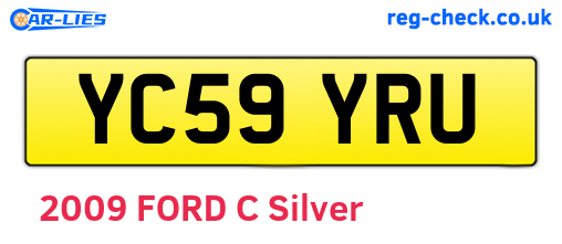 YC59YRU are the vehicle registration plates.
