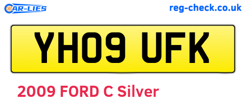 YH09UFK are the vehicle registration plates.