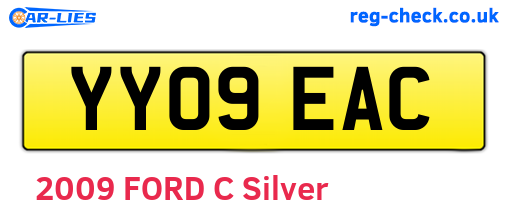 YY09EAC are the vehicle registration plates.