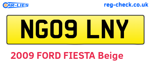 NG09LNY are the vehicle registration plates.